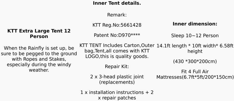 Extra Large Tent 12 Person Tent