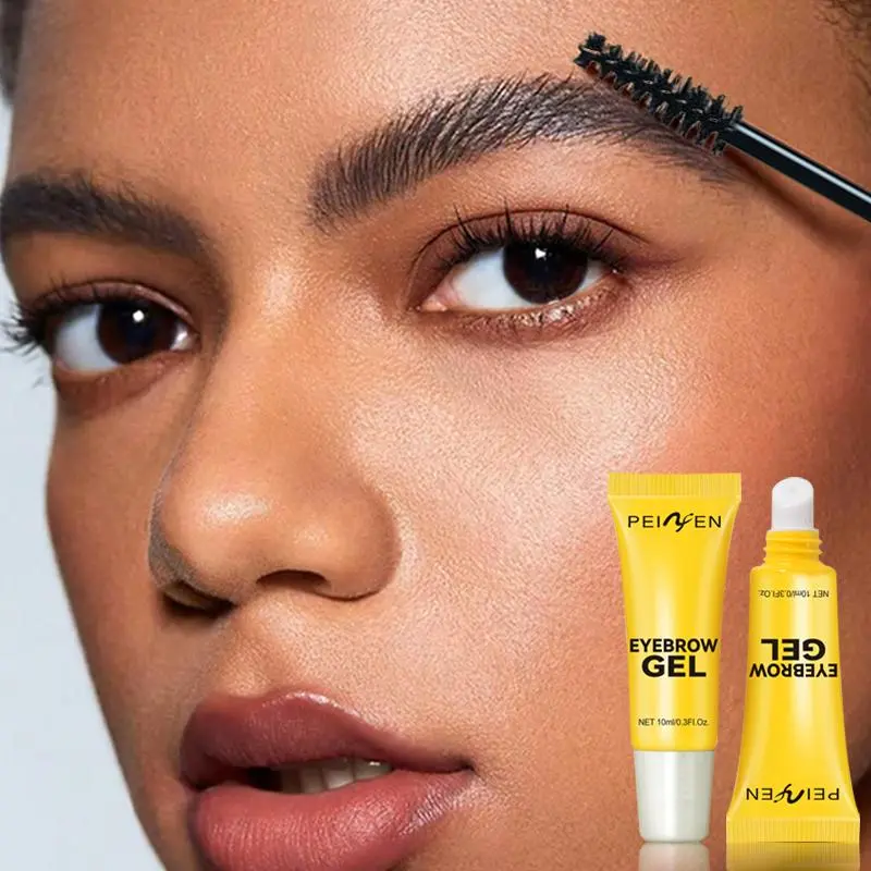 Long-lasting Clear Brow Setting Gel, Brow Styler Gel, Transparent Eyebrow Styling Wax for Natural-looking, Fluffy Brows, Waterproof & Smudge-proof, Easy Application, Makeup, Eyebrow Makeup Products, Clear Eyebrow Balm