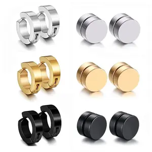 Magnetic Ear Clips, Earcuff, Stainless Steel Earrings for Women & Men, Fashion Jewelry for Party, Daily Clothing Decor, Trendy All-match & Exquisite Jewelry for Birthday Gift