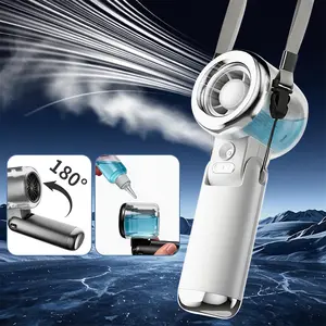 Handheld Mist Fan, Portable Rechargeable Cooling Fan with Water Spray, Personal Mini Fan for Face, Travel Beach Camping Outdoor Office Summer Fan