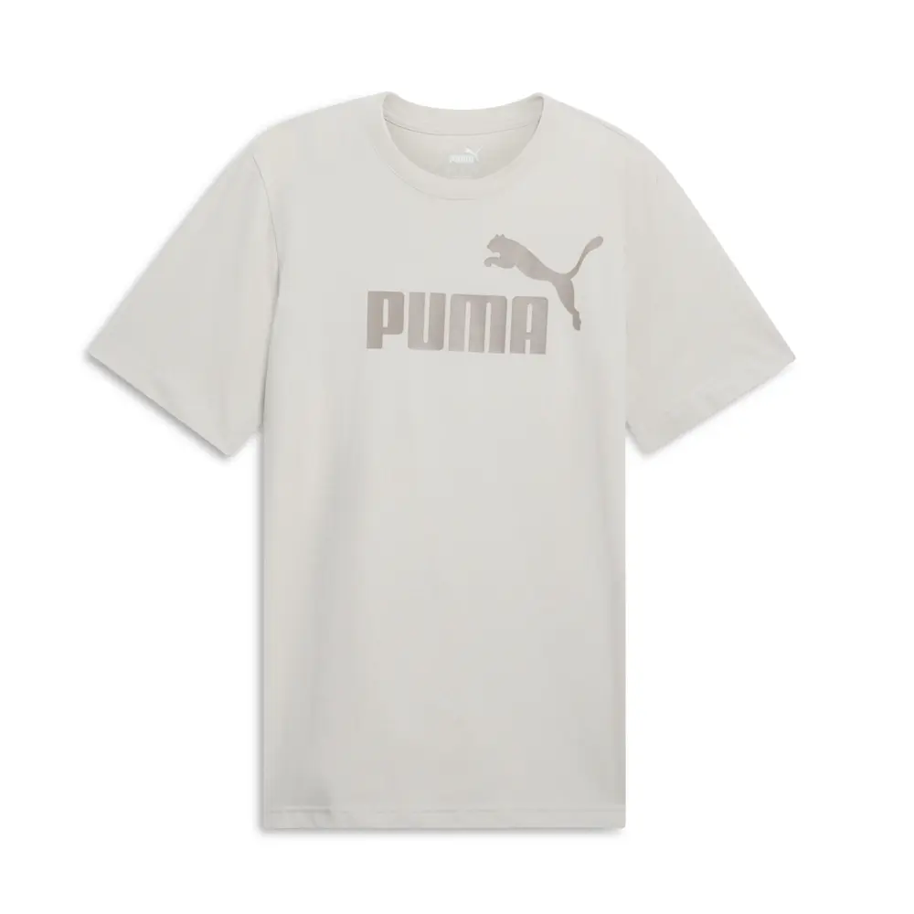 PUMA Mens Essentials Logo Crew Neck Short Sleeve Casual Tops Casual - Beige PUMA Mens Essentials Logo Crew Neck Short Sleeve Casual Tops Casual - Beige