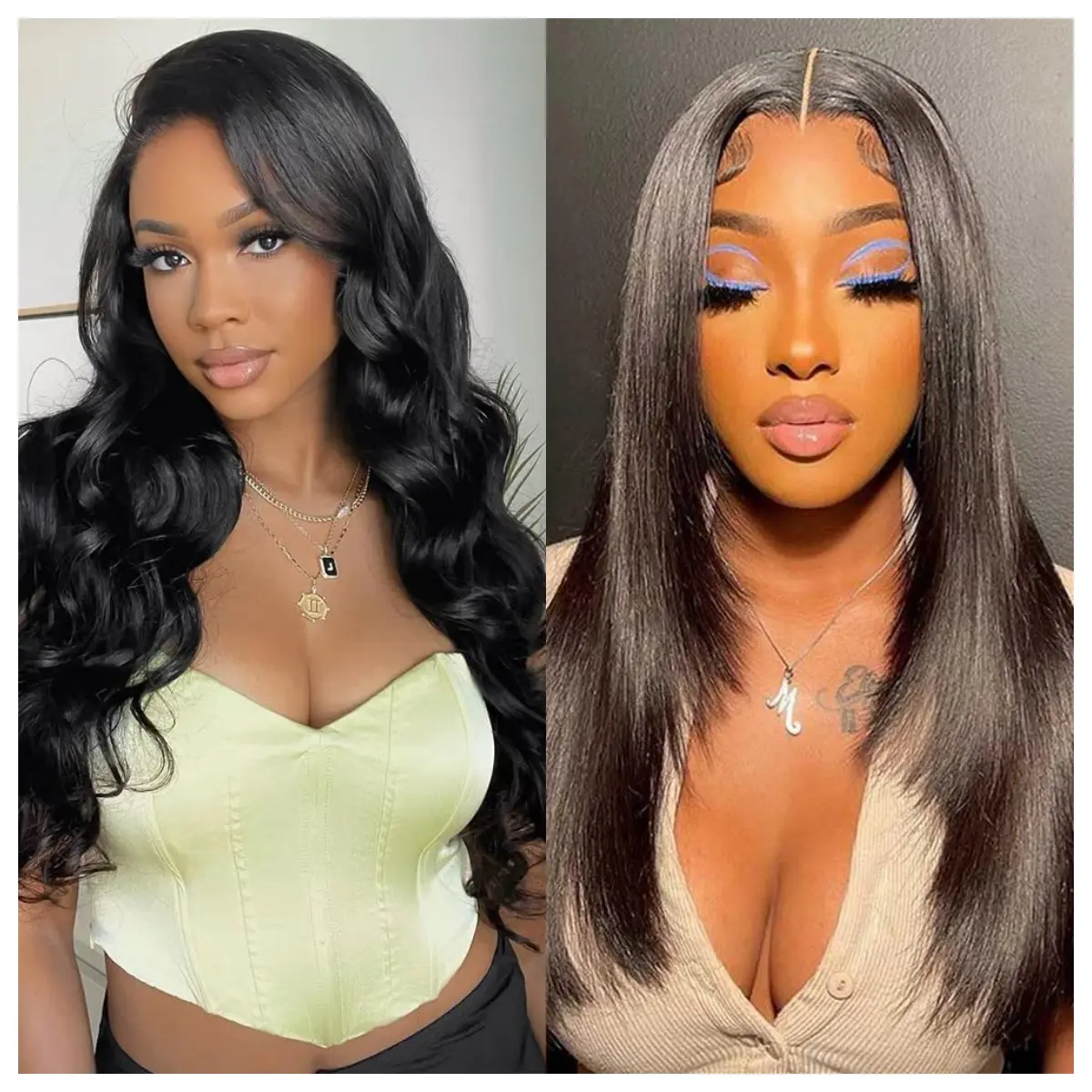 [Combo Sale 2 Wigs]13x4 Lace Front Wigs Human Hair Pre Plucked 13x4 HD Lace Frontal Wigs Brazilian Human Hair 180 Density Human Hair Wig with Baby Hair Wig