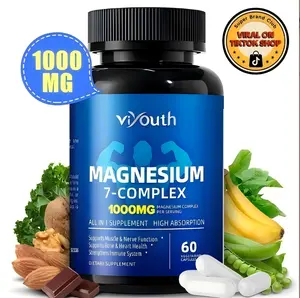 1000mg Magnesium Complex - 10 Elemental Magnesium Complex & Zinc for Calming Sleep & Relax - US Made - Dietary Supplement for Hair Health Digestive Detox & Cortisol Balance-3rd Party Tested Tablets Fitness, magnesium glycinate Vitamin