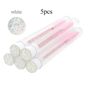 High-End Diamond Lash Curler Set of 5, Dust-Free Tube Packaging, Spiral Eyebrow Brush, Specialized for Lash Extensions