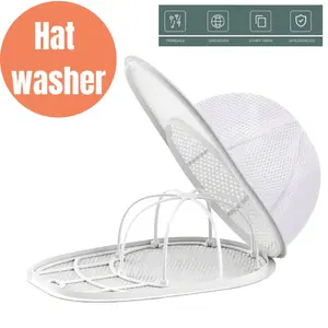Hat Washer for Washing Machine – Cap Cleaner with Frame Cage for Baseball Hats Easy Washing
