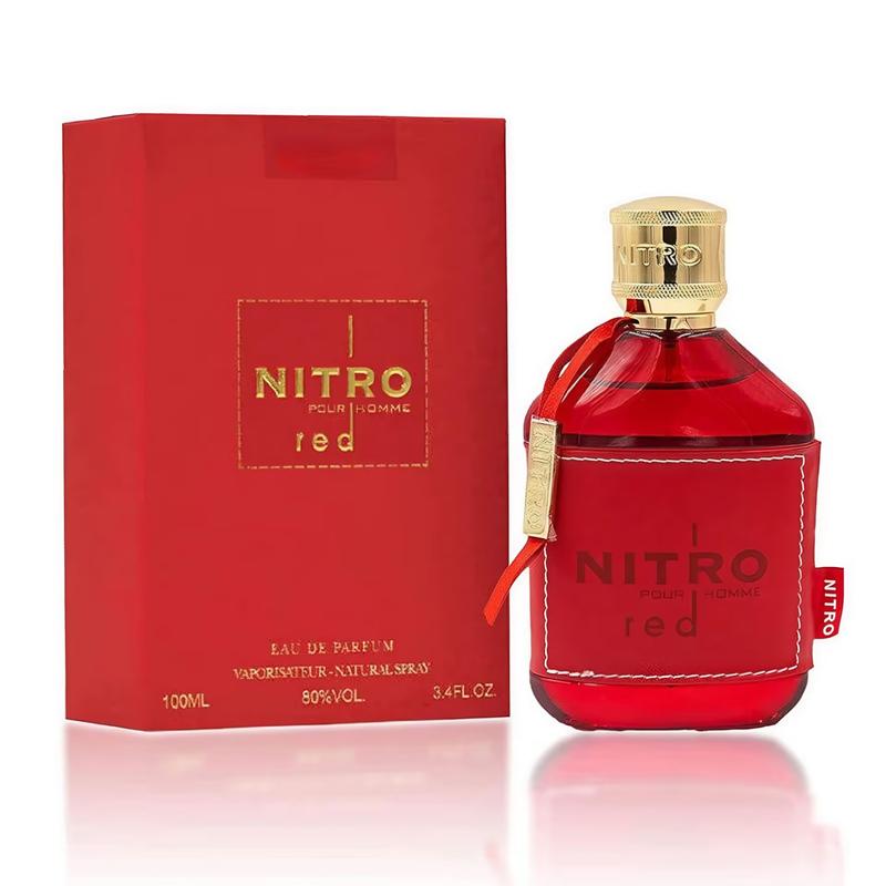 NITRO red Mens Eau deParfum I 3.4 Oz(100ML) I Long Lasting Fragrance- Ozonic -Aquatic - Woody & Fruity Notes I LuxuryPerfume for Men - Fruit,Woody, Floral andLong Lasting Cologne - Long Lasting Mist &Body Spray