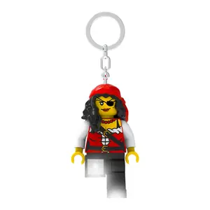 LEGO Minifigures Keychain Light - Pirate Princess (KE193H) 3 Inches Tall 175% Scale LED Light Up Key Ring Posable Figure