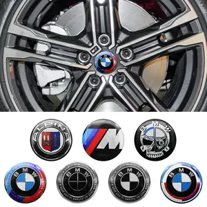4Pcs BMW Logo 56mm 60mm 65mm Car Wheel Hub Center Cap Stickers Emblem Badge Decal For BMW M Performance E46 E28 E90 E36 E39 E30 E34 E53 E90 E60 E70 E92 E84 E87 G01 G11 G12 G20 G30 X1 X2 X3 X4 X5 X6 X7 F30 F20 F10 Car Decals