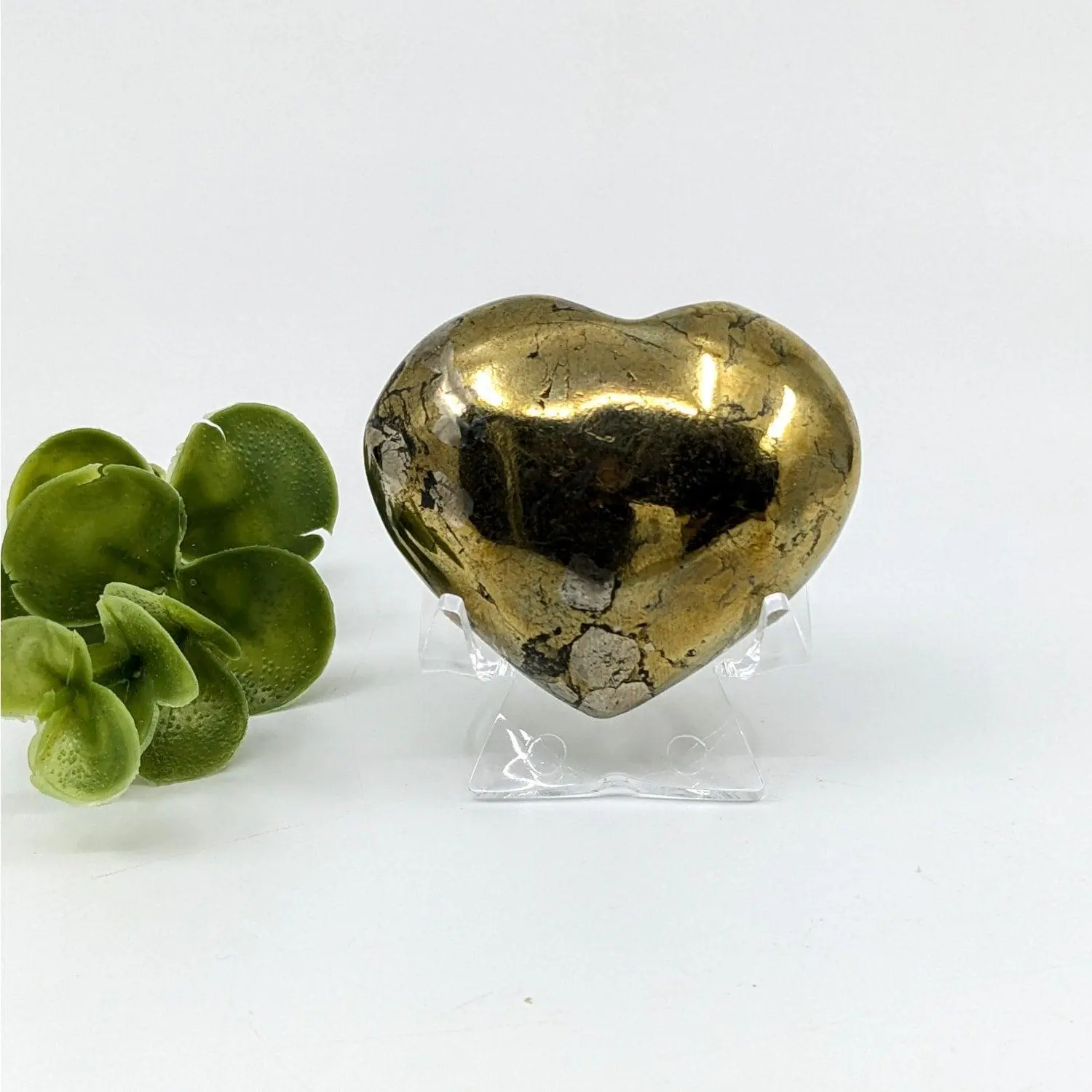 Natural Chalcopyrite Heart - 2 Inch Mineral Specimen