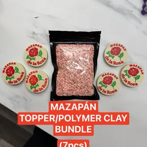 MAZAPÁN STRAWTOPPER/polymer clay bundle (7PCS)