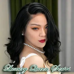 FF WIG Ocean Wave Raw Human Hair Glueless Wig 14 Inches 9*6 Pre-Cut HD Lace 18 inches 7*5 HD lace 250% Density Natural Black Wear Go Wig with Special Drawstring #FFWIG
