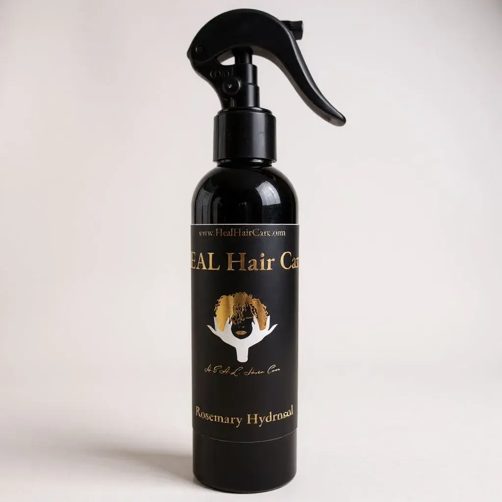 Botanical Bliss: Rosemary Hydrosol – Floral Hydration Mist for Hair, Beard & Body By H.E.A.L. Hair Care | 8oz Spray Bottle | Handmade | All-Natural