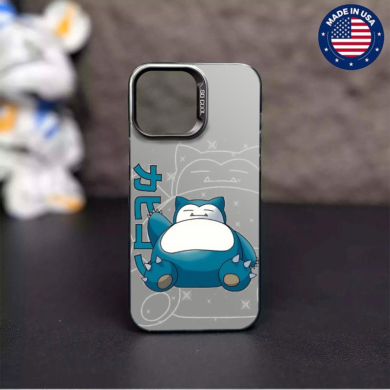 Snorlax  Casing For iphone 17 16 15 14 13 12 11 7 8 Plus ProMax AIR Samsung S22 S23 S24 S25 PLUS ULTRA Flaunt Mobile Phone CaseHard TPU PET PC Black ShockproofSmartphone Cover