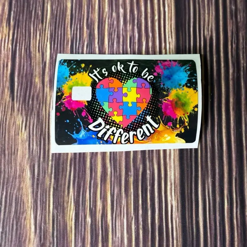 Autism awareness credit cards skin sticker decal