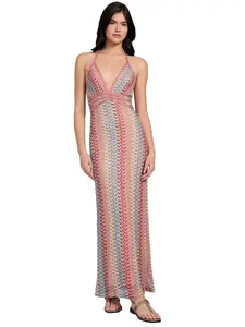 GUESS Female Fearne Striped Maxi Dress