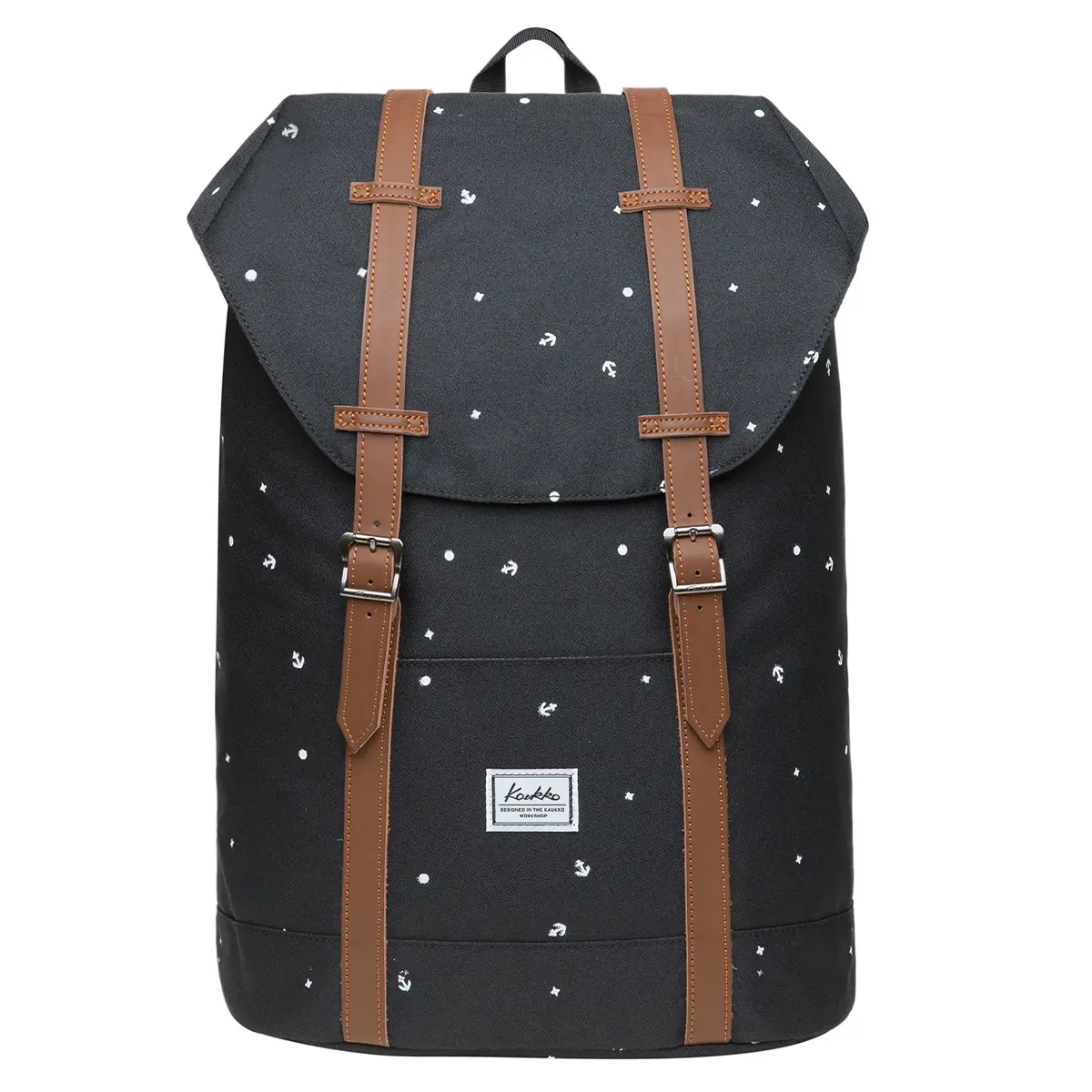 KAUKKO backpack women men daypack with laptop compartment for 14 inch notebook for leisure job university travel hiking
