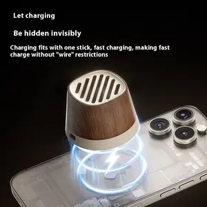 MIRO Magnetic Bluetooth Speaker & 15W Wireless Charger, MagSafe Compatible Phone Stand, Portable TWS Stereo