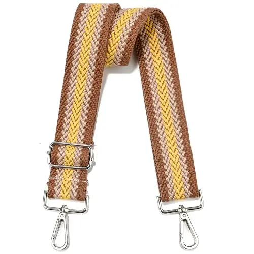 Silver Hardware brown Khaki Yellow