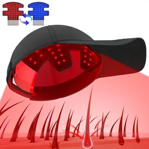 USB Red Light Therapy Cap Helps Reduce Hair Shedding and Promotes Thicker Hair | 56 Lasers & LEDs, Full-Scalp Red Light Therapy, Blue Light Scalp Care