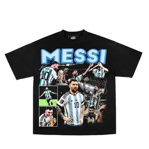 Messi Tee Graphic Print Short Sleeve T-Shirt