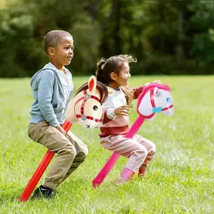 5pcs Inflatable Horse Head Stick Toys, Baby Cartoon Toy Stage Performance Props, Inflatable Game Horse Head Sticks for Kids