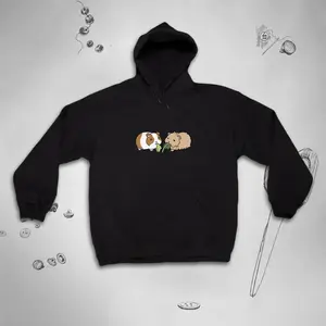 Guinea Pig hoodie for Men Women Cute Graphic Design Trendy Kawaii Aesthetic Animals Pretty Unisex sweatshirt for Teens Gift idea