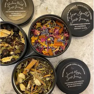 Loose Incense Blends, Shadow Work, Lunar Magic, Love Spells, Ritual, Intention, Moon, Meditation, Wicca, Handmade Witchcraft Free Gift Wrap