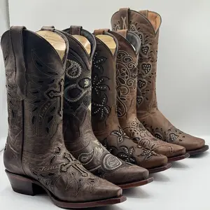 Texas Country Women's Boots Retro Toe Leather Sole