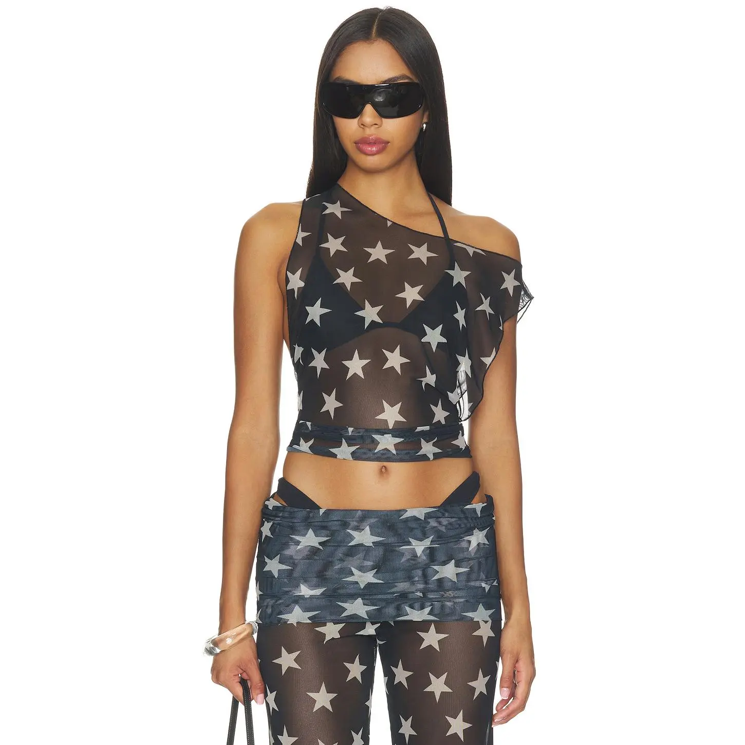 Bella Venice x REVOLVE Melody Top in Star Mesh
