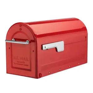 Architectural Mailboxes  Boulder Post Mount Mailbox - Red - Large