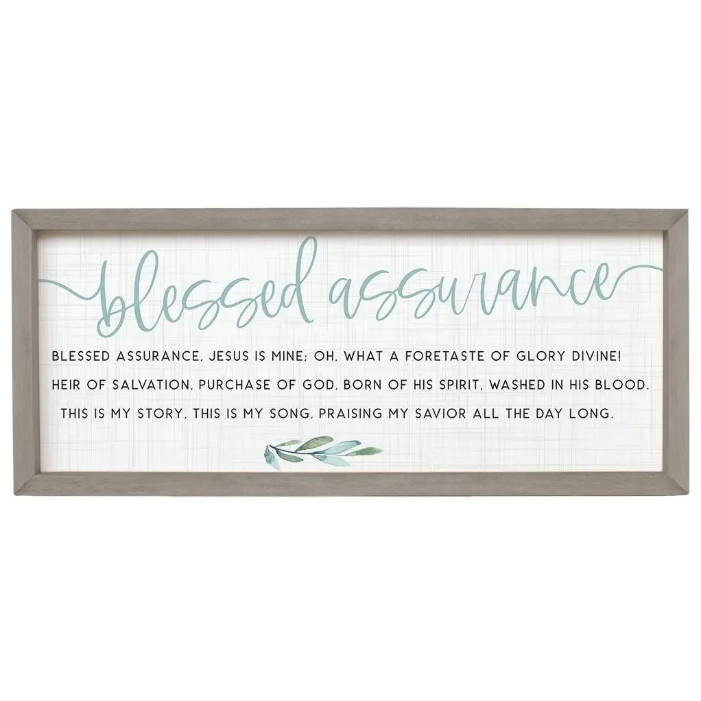 Sincere Surroundings 24" Blessed Assurance Farmhouse Frame Sincere Surroundings 24" Blessed Assurance Farmhouse Frame