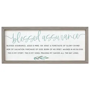 Sincere Surroundings 24" Blessed Assurance Farmhouse Frame