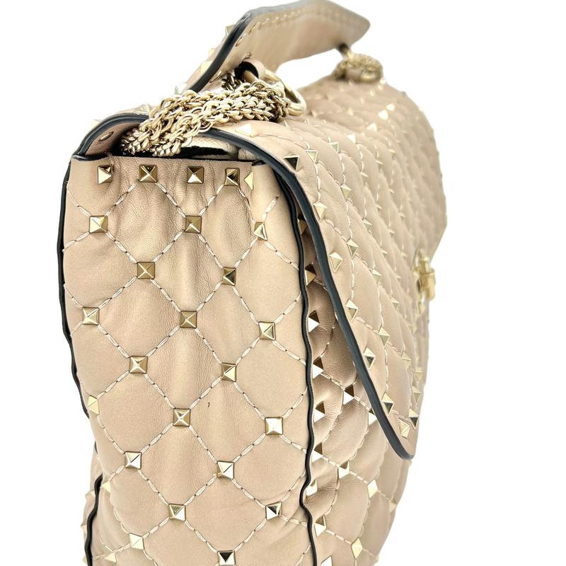 Pre-owned Valentino Leather Shoulder Bags VALENTINO. GARAVANI ROCKSTUD SPIKE HANDBAG