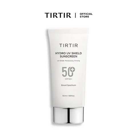 [TIRTIR Official] Hydro UV Shield Sunscreen 50ml - SPF 50+ UVA/UVB Protection, Lightweight, No White Cast, Non-greasy, Korean Daily Gentle Facial Sunscree