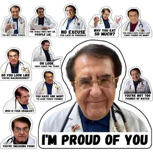 Pack of 12 Funny Fridge Magnets – Strong 3x3 Decorative Refrigerator Magnets – Motivational Kitchen Magnets