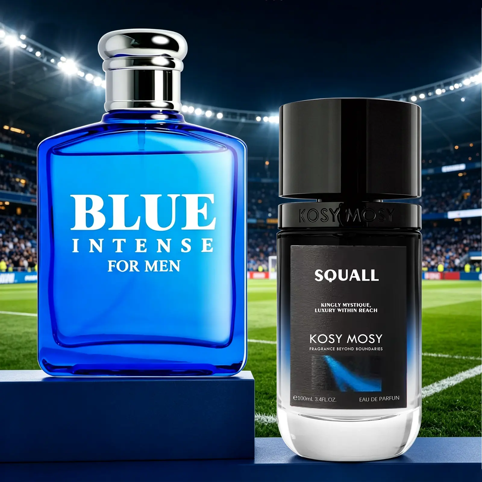 Twin pack 200ml men's perfume spray, aromatic marine with fresh melon, citrus, and cucumber top notes; geranium, basil, and sage middle notes; woody, musky, and suede base notes; long-lasting light fragrance for business and everyday use