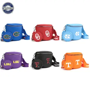 NCAA Large Crossbody Bag for Women, Adjustable Strap Sling Purse, Bum Bag for Travel, Sports, Outdoor Activities, College Campus, Everyday Use 030