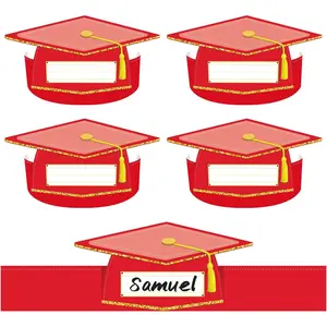 24 count  Graduation Hats Paper Graduation Crown for   Graduation Cap with 24 Elastic String