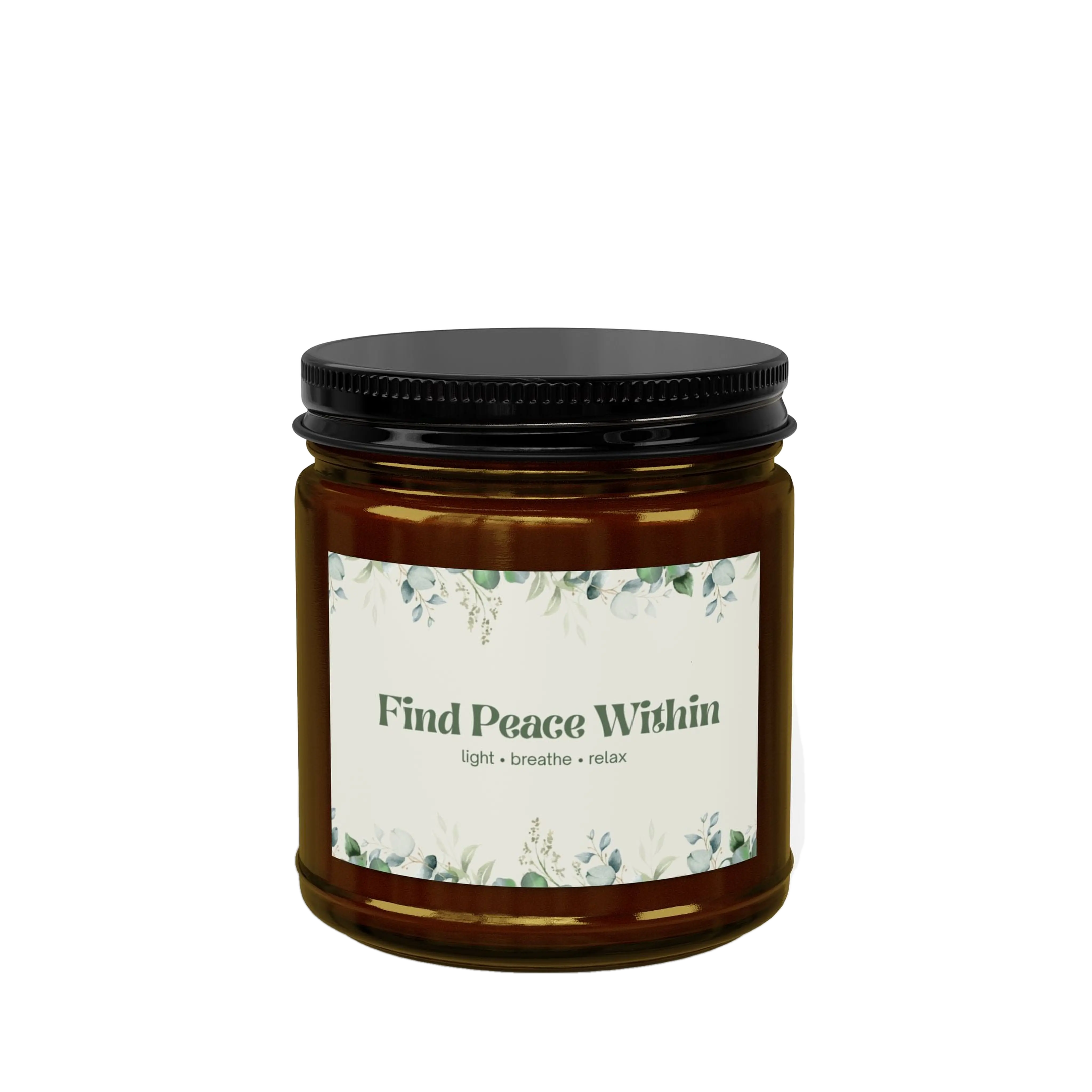 Eucalyptus Lavender Soy Candle | Wellness Mindfulness Gift