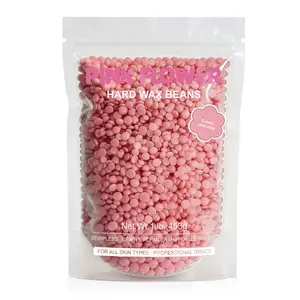 PINK FLOWER Creamy Rose Hard Wax Beads