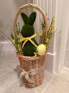 Moss Bunny Easter Basket