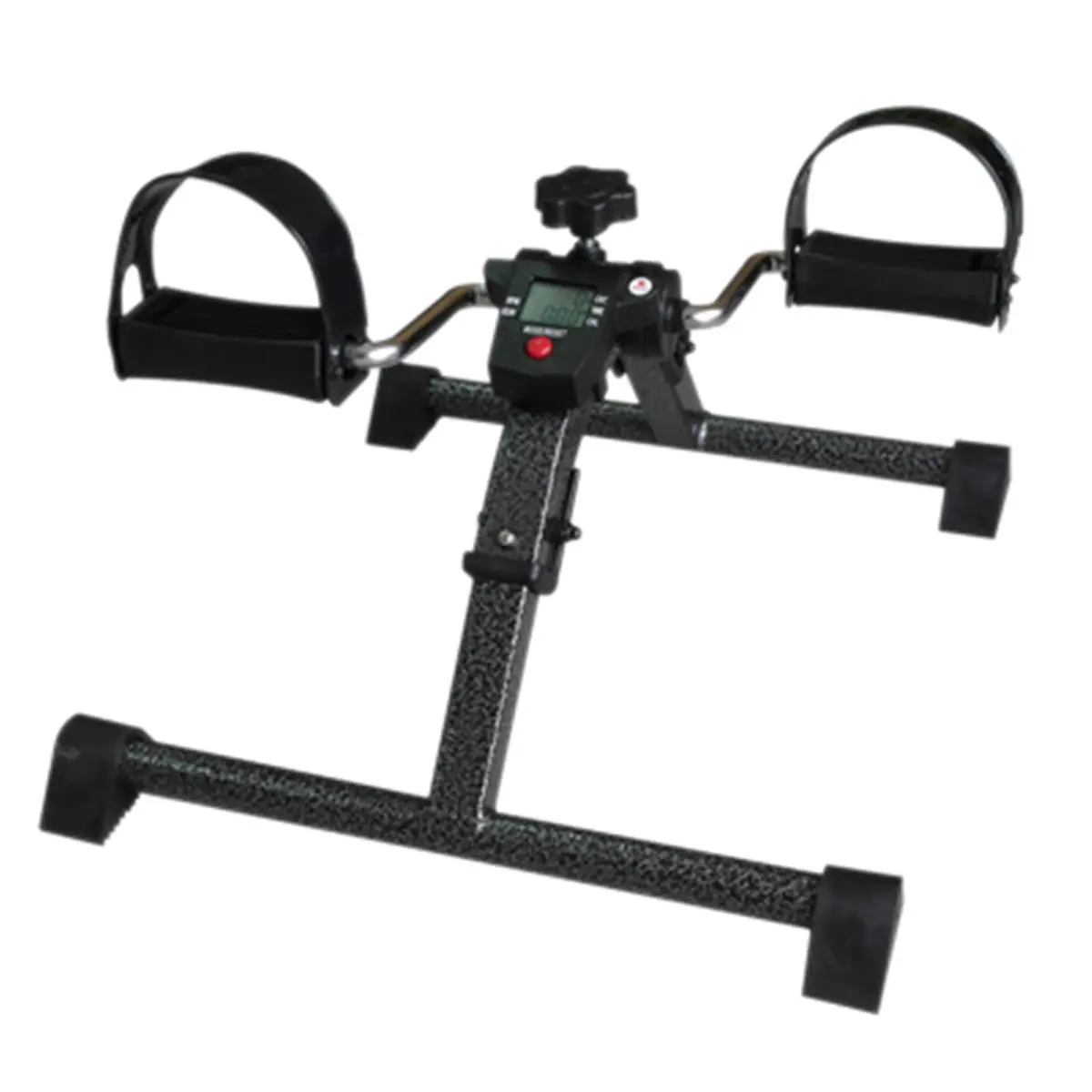 Cando Pedal Exerciser - Fold-Up, Adjustable Tension, Digital LCD Display, Batteries-Powered, Inexpensive Fitness Equipment for Home Workouts, Hand Pedaling On Tabletop