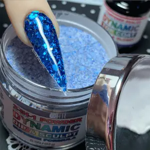 Blue Holographic Glitter Nail Powder #372