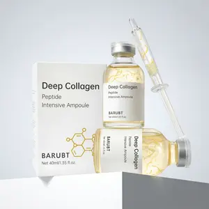 【BARUBT】2 Bottles Deep Collagen Peptide Ampoule Syringe Serum 40ml Anti Aging Concentrate for Skin Care Intensive Ampoule with Peptide Formula and Syringe Design Mother's Day Gift