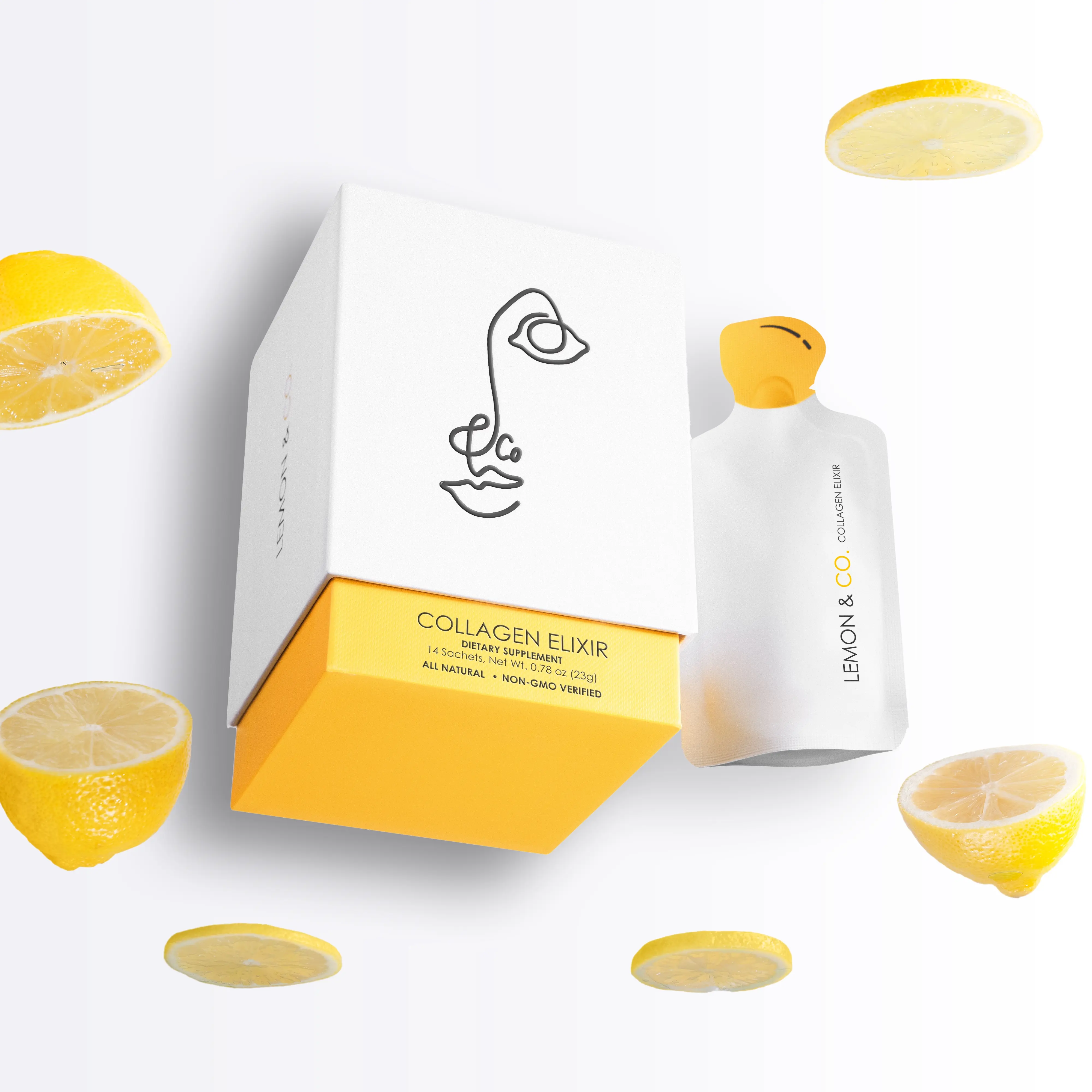 Liquid Collagen for Women - High-Strength Collagen Water with Vitamin C and Organic Lemons. 5000mg Marine Collagen Peptides for Skin, Nails, Hair & Gut Health - Premium Dietary Supplement
