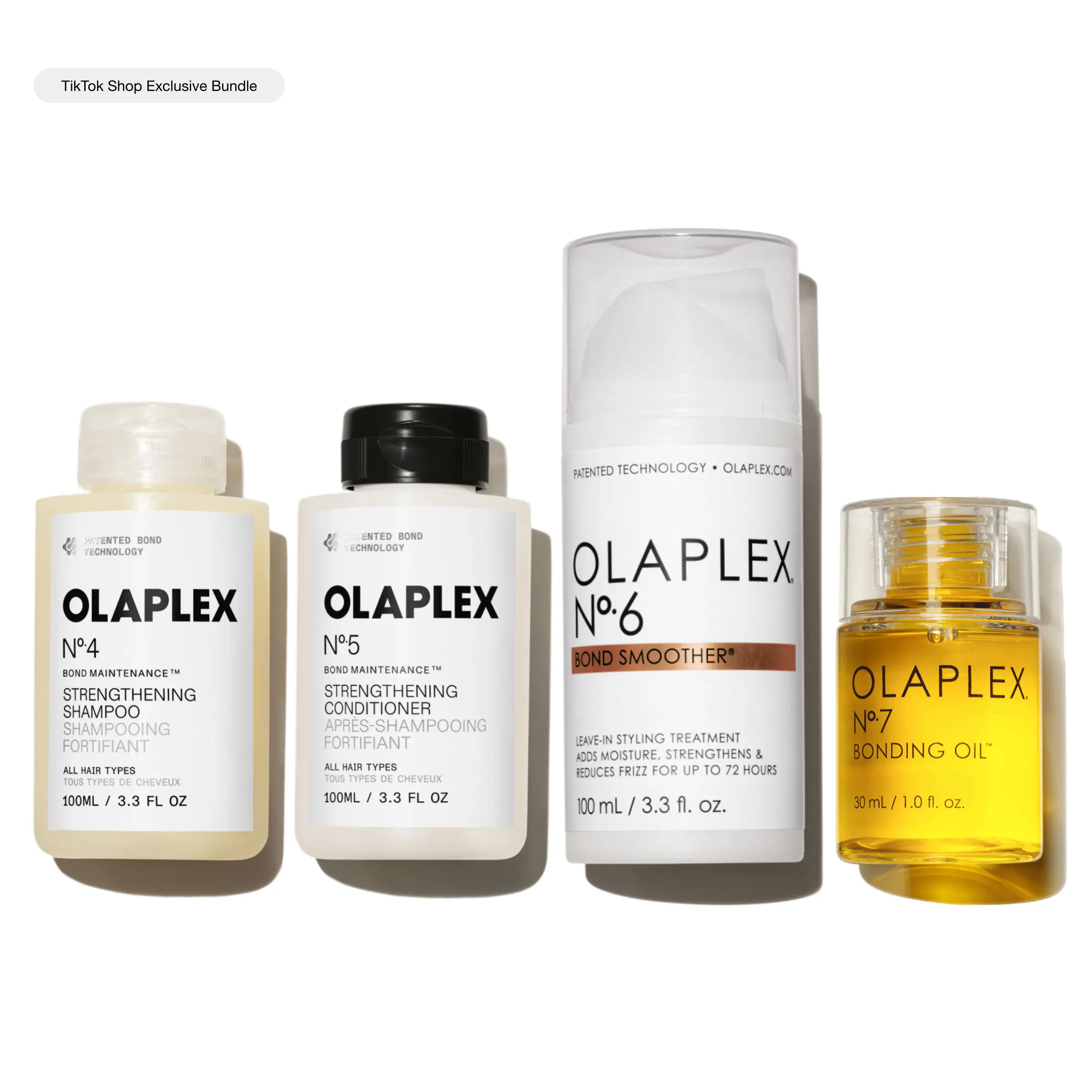 OLAPLEX Smooth + Shine Routine Set - Iconic Favorites Routine for Strength, Repair, Hydration, Smoothing, Shine + Protection