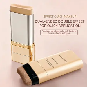 Double Head Foundation Make-up Cream, Lightweight Moisturizing Cover Up Concealer Foundation Make-up Cream, Lasting Makeup, Moisturizing, Light and Brightening, Glow