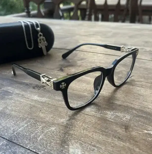 Vintage Black Square Eyeglass Frames, Luxury Gothic Optical Glasses, Designer Inspired Eyewear for Men & Women