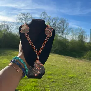 Handcrafted Copper & Crystal Healing Necklaces