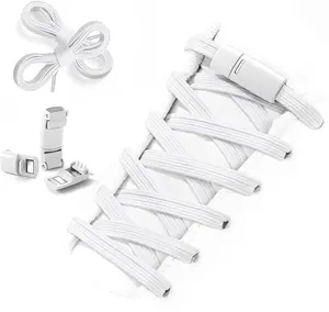 LaceLinks High-Quality Round Elastic Shoelaces - Ideal for Dress, Sports, and Hiking Shoes for Superior Comfort and Style